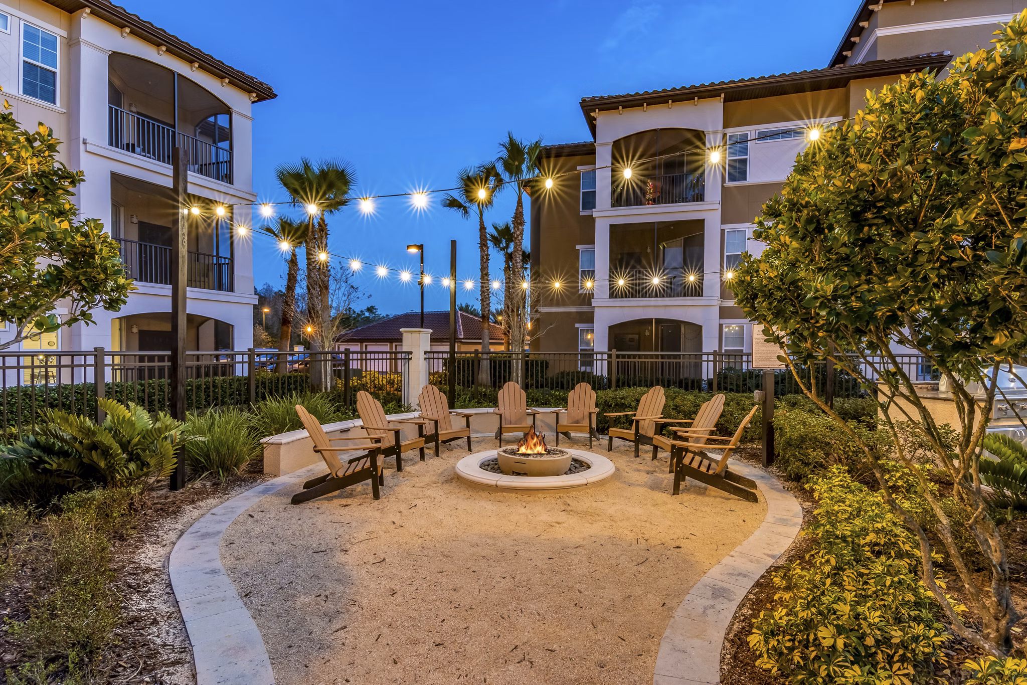 patio at The Grand at Westside Apartments 