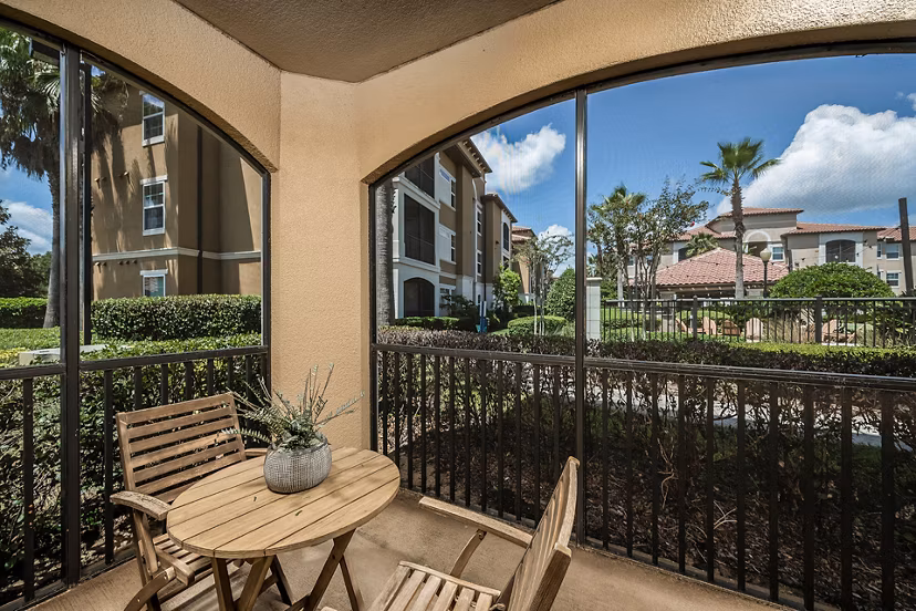 patio at The Grand at Westside Apartments