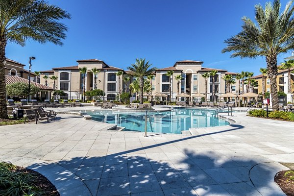 pool at The Grand at Westside Apartments 