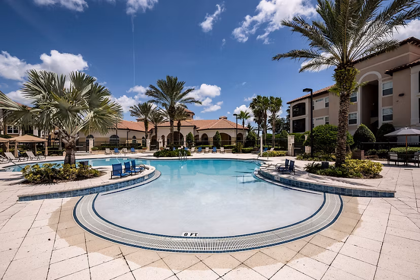 pool at The Grand at Westside Apartments