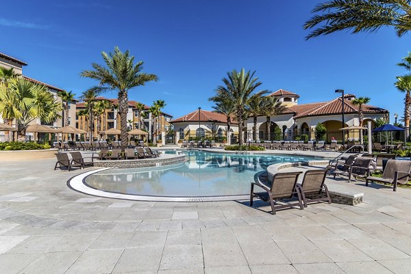 pool at The Grand at Westside Apartments 