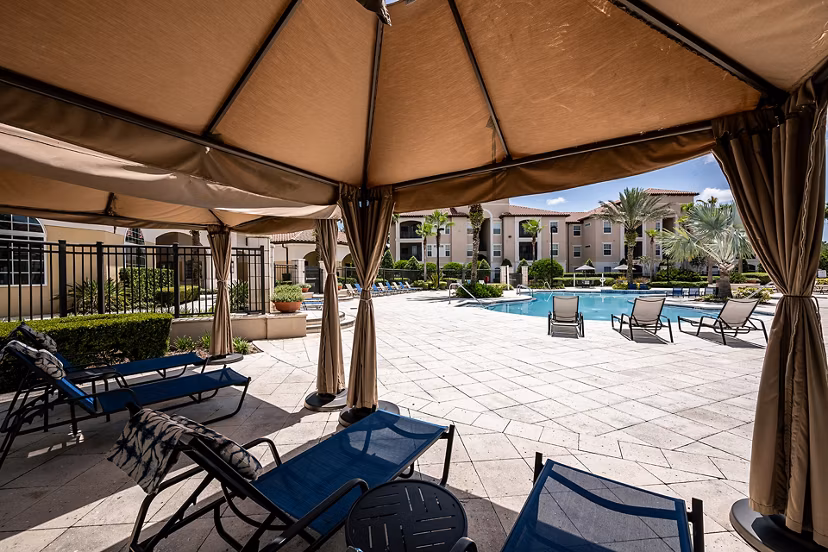 pool at The Grand at Westside Apartments