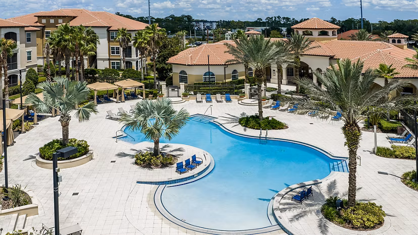 pool at The Grand at Westside Apartments