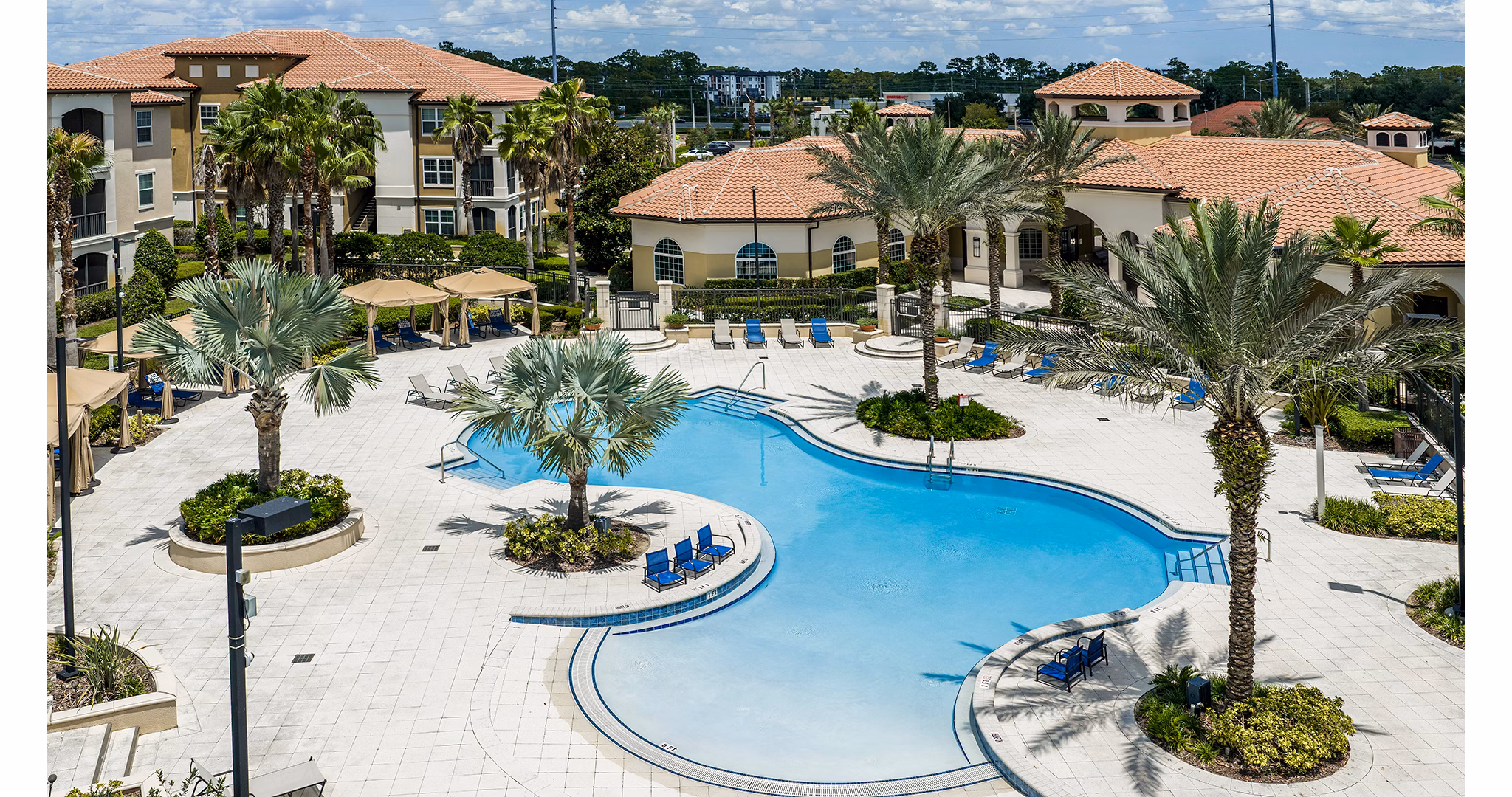 pool at The Grand at Westside Apartments