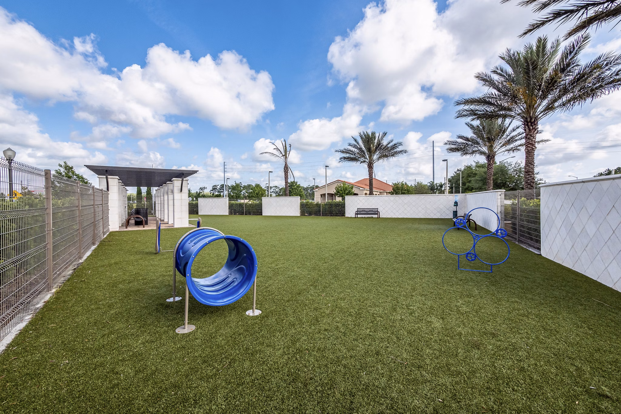 dog park at The Grand at Westside Apartments 