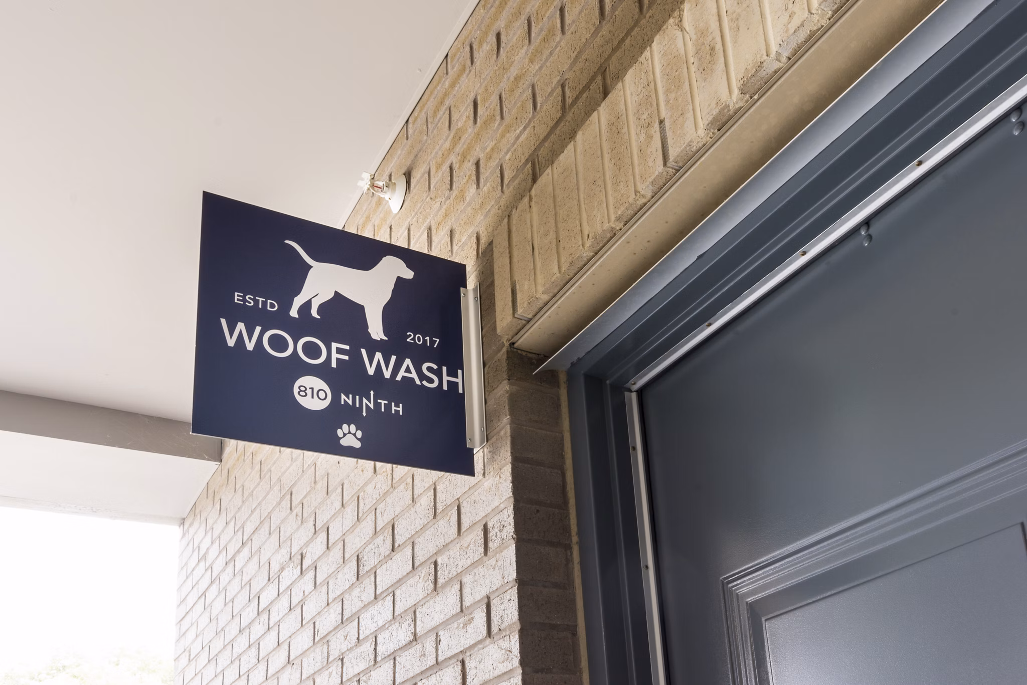 Convenient dog wash station at 810 NINTH Apartments, offering luxury pet amenities in a Greystar-managed community