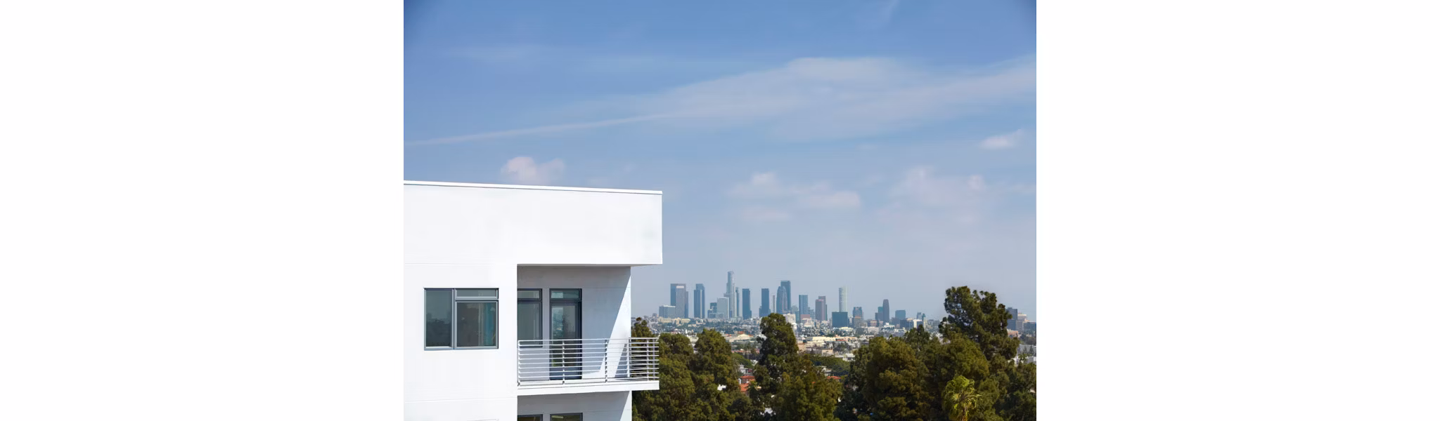 The Avenue Hollywood Apartments: Breathtaking city views from a high-rise balcony in Los Angeles