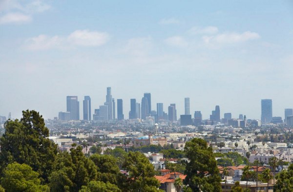 The Avenue Hollywood Apartments: Cityscape view from a luxury balcony