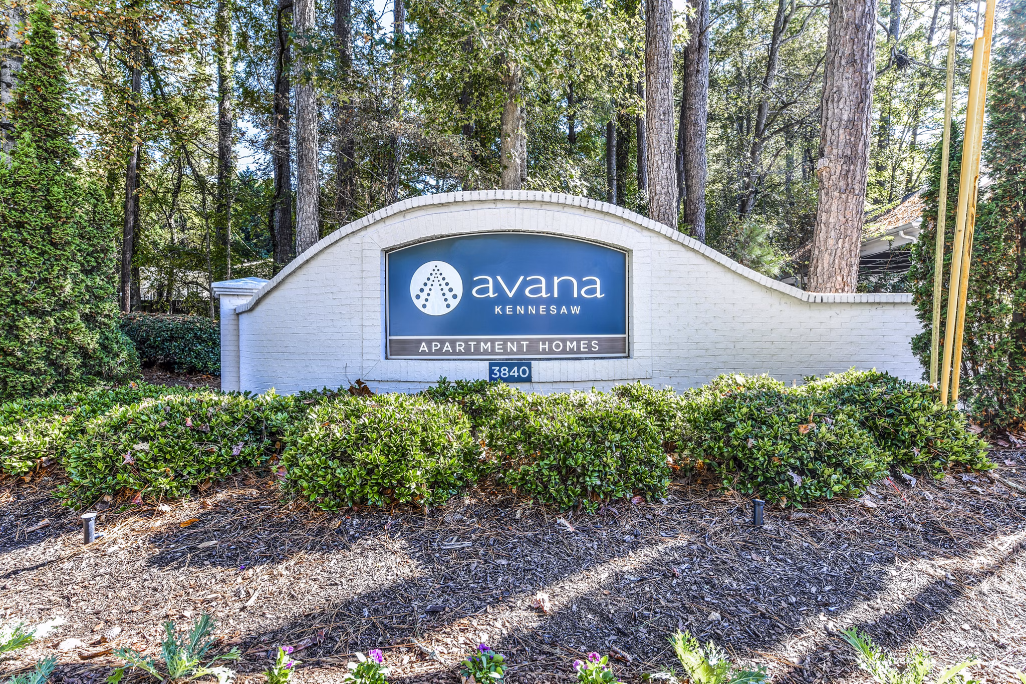 Avana Kennesaw Apartments: Entrance signage at luxury community in Georgia