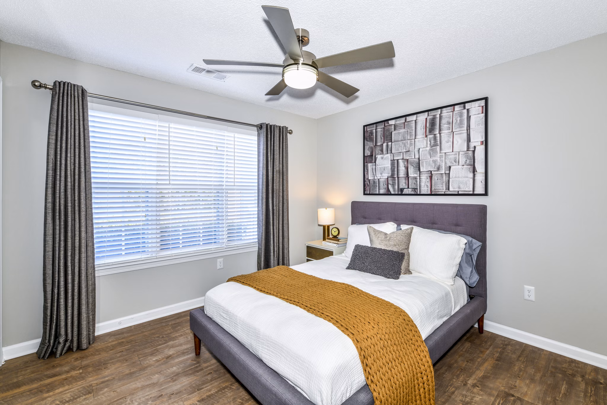 Spacious bedroom with modern design at Avana Kennesaw Apartments