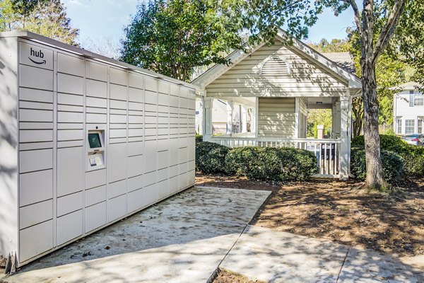 Parcel pickup lockers conveniently located at Avana Kennesaw Apartments for residents' easy package retrieval