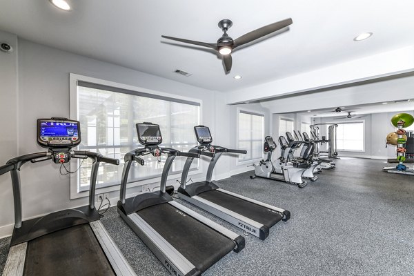 Fitness center with modern equipment at Avana Kennesaw Apartments