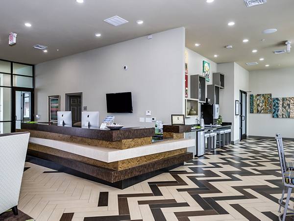 clubhouse/lobby at Millennium One Student Apartments