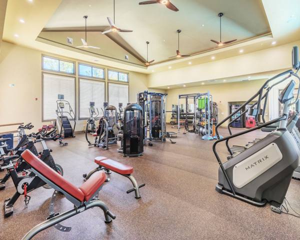 fitness center at Millennium One Student Apartments
