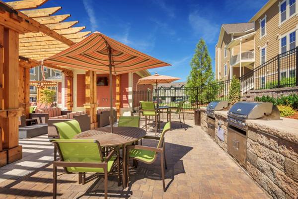 grill area at Millennium One Student Apartments
