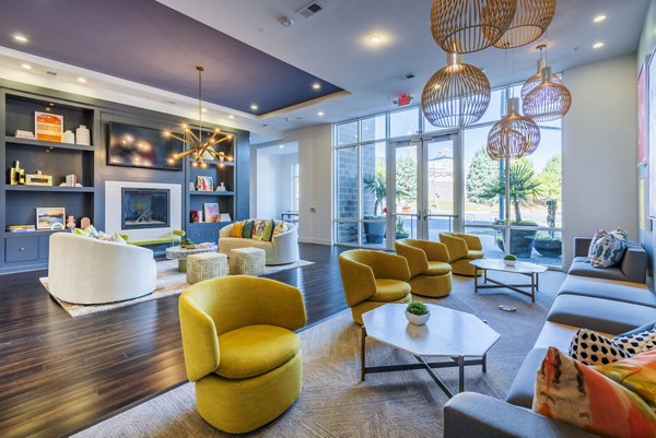 clubhouse/lobby at Presley Uptown Apartments