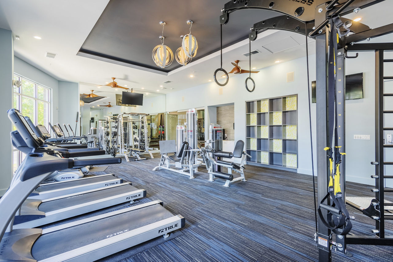 Gym at Presley Uptown Apartments (1 of 2)