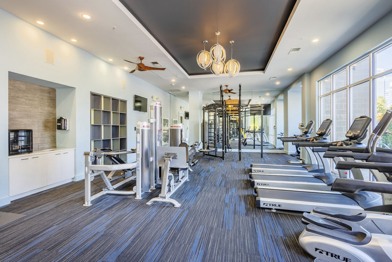 Gym at Presley Uptown Apartments (2 of 2)
