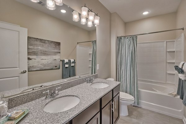 Modern bathroom with elegant fixtures at Atlantic at Parkridge Apartments