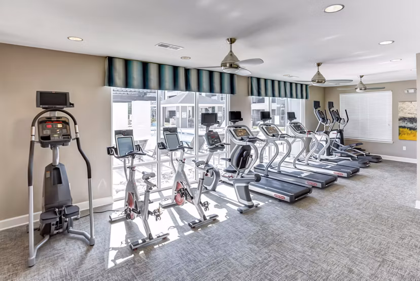 Atlantic at Parkridge Apartments: Modern fitness center with state-of-the-art equipment