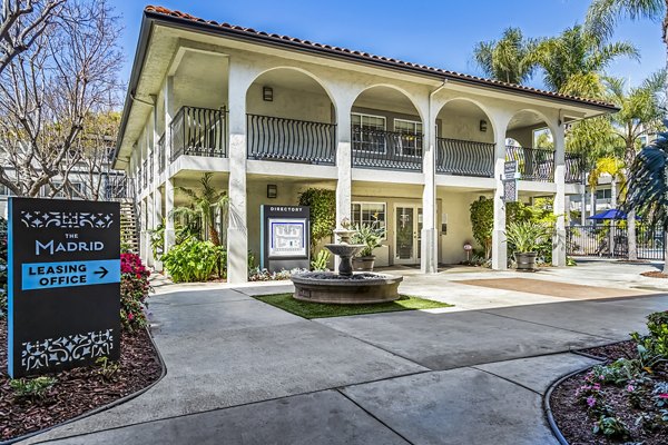 clubhouse/leasing office at Madrid Apartments