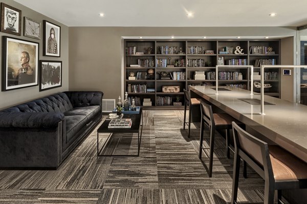 Elegant clubhouse featuring modern design at Altana Apartments, perfect for social gatherings and community events