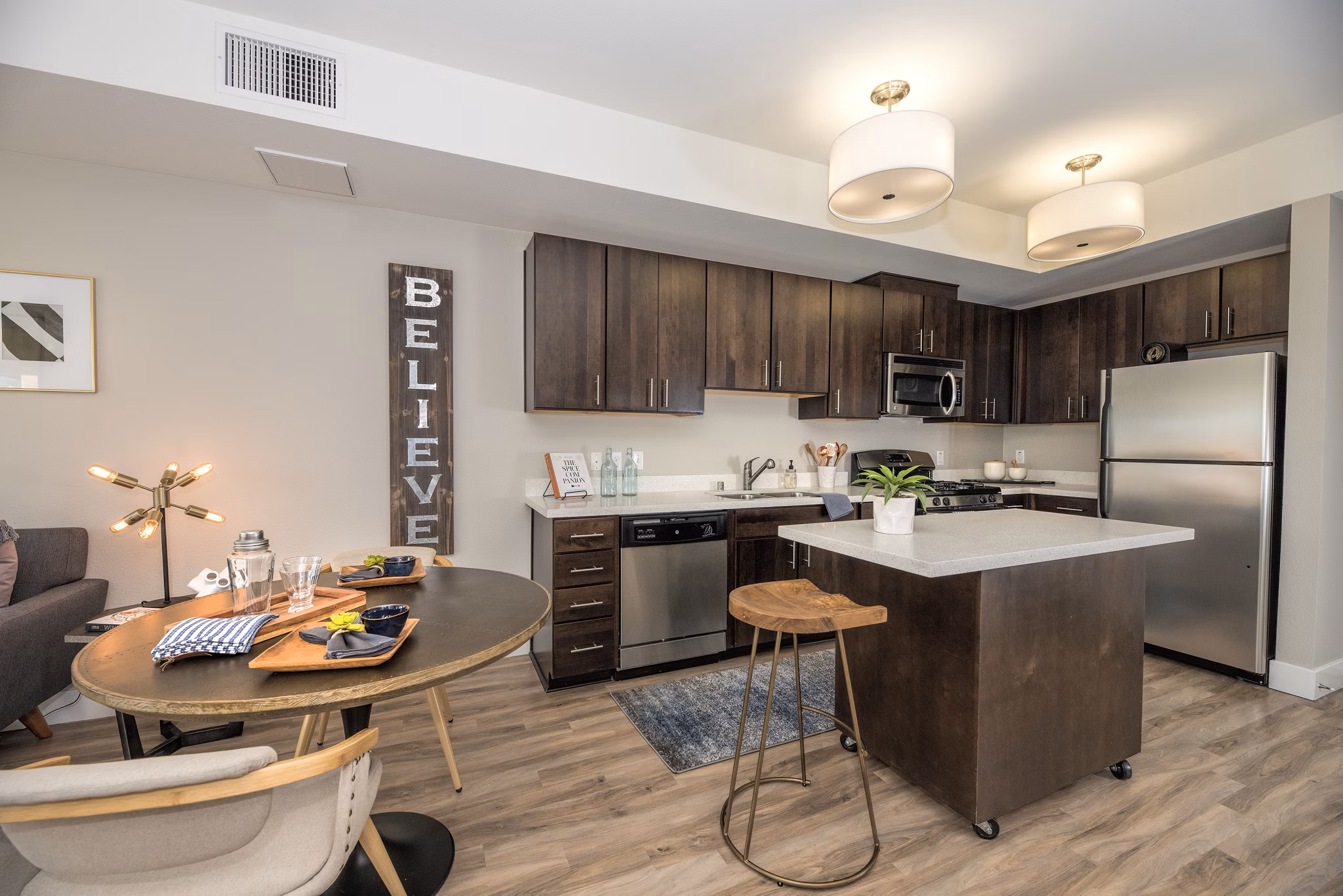 Kitchen at The Village Residences Apartments