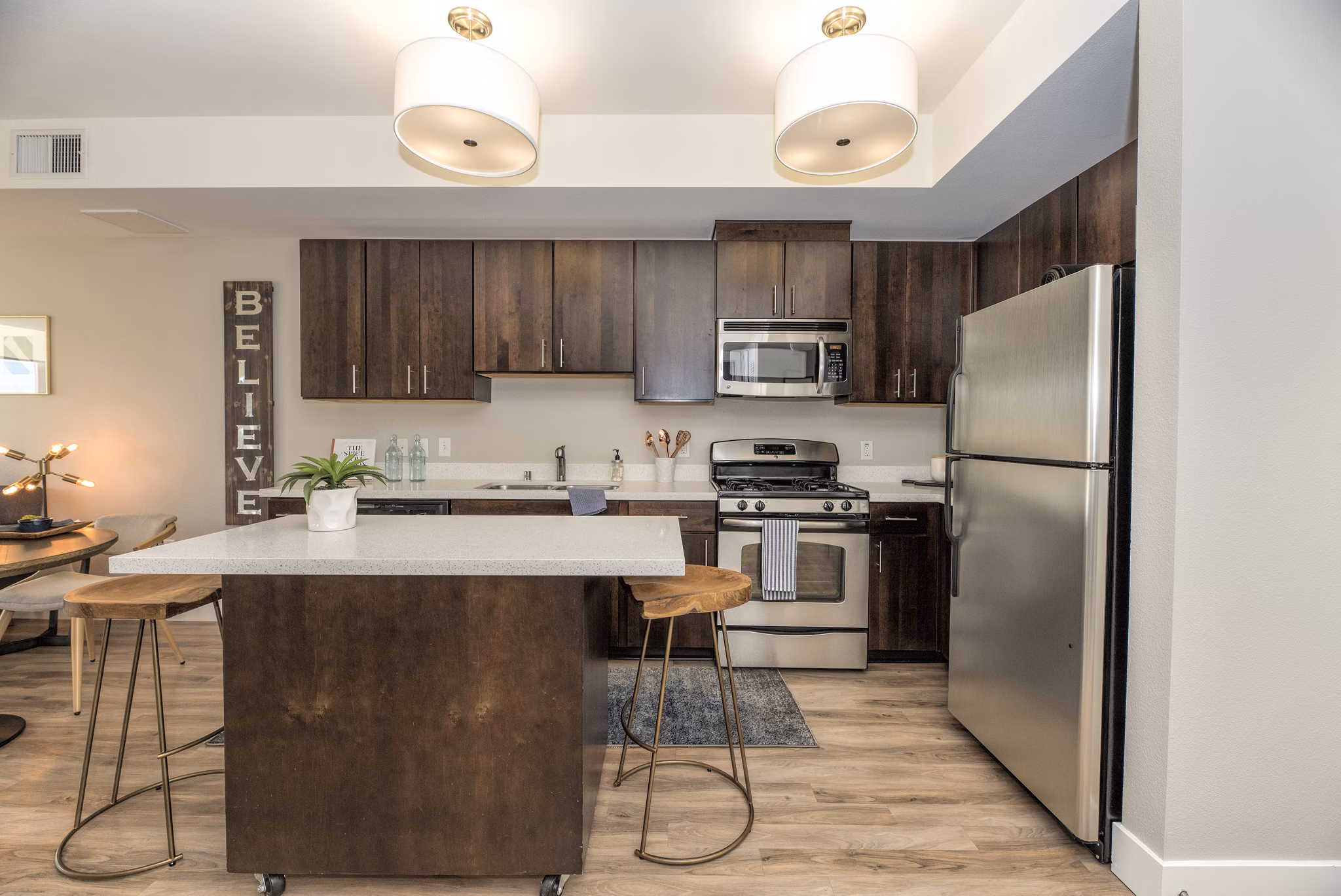 Kitchen at The Village Residences Apartments