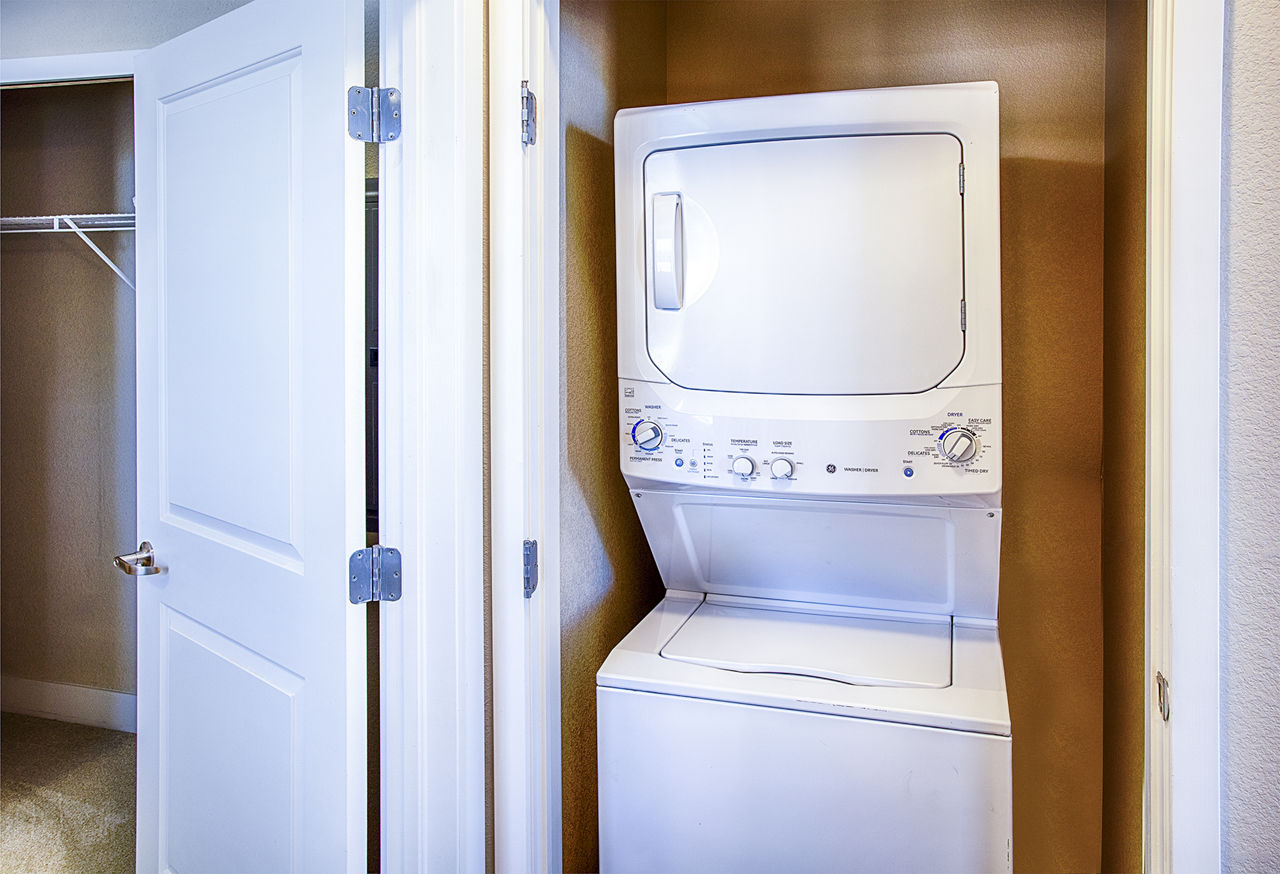 Laundry room at Rockvue Apartments