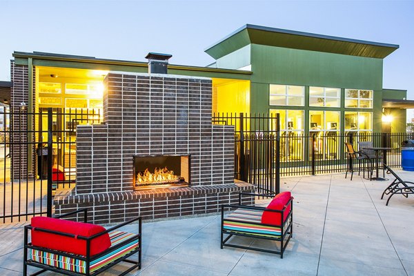 fire pit at RockVue Apartments