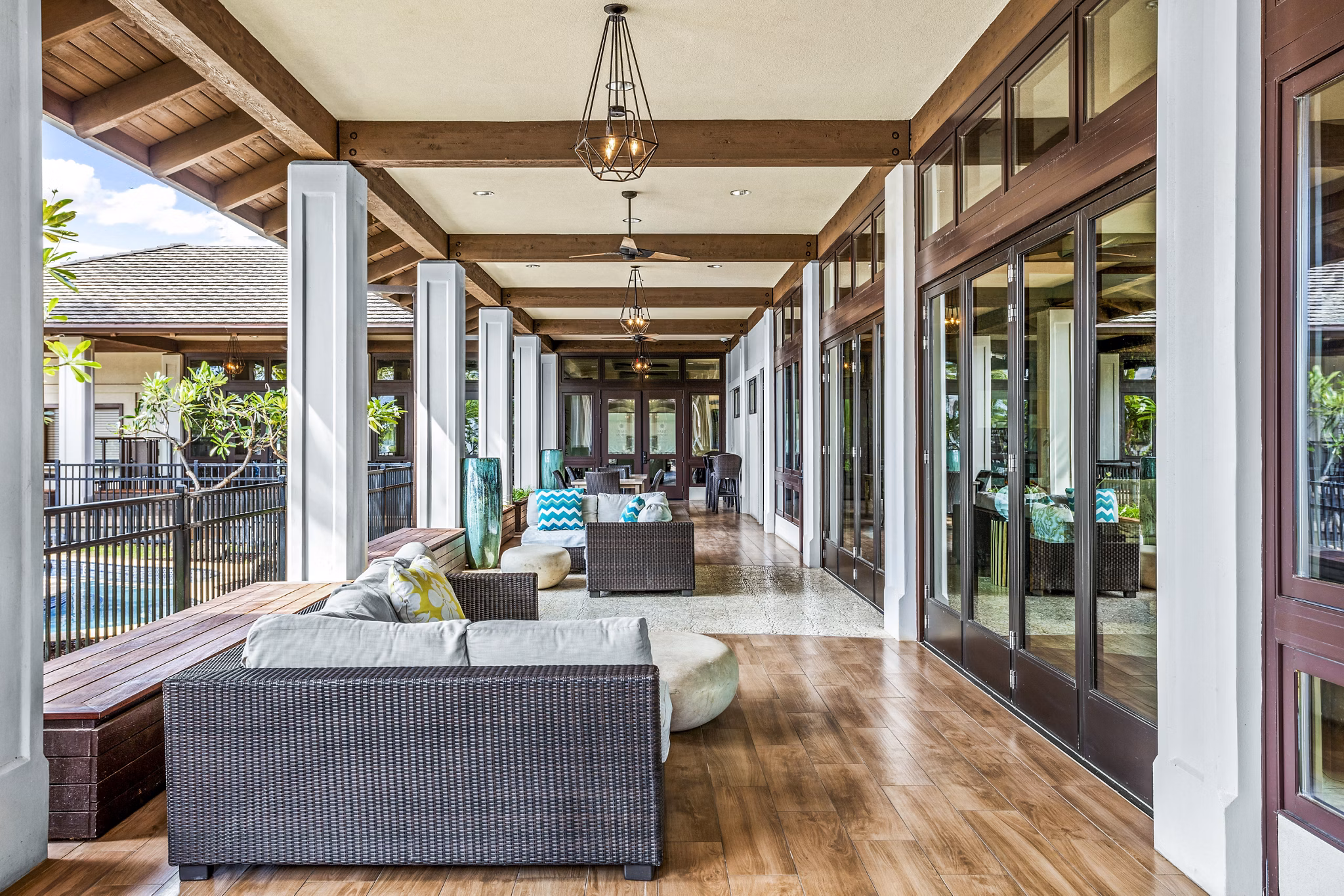 Clubhouse with ocean views at Kapilina Beach Homes Apartments