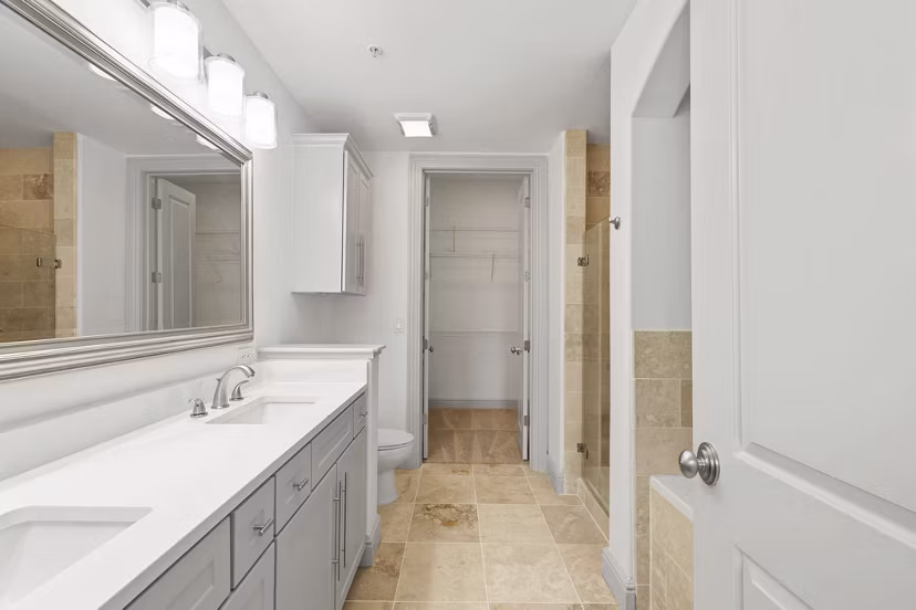 bathroom at Ashton South End Apartments