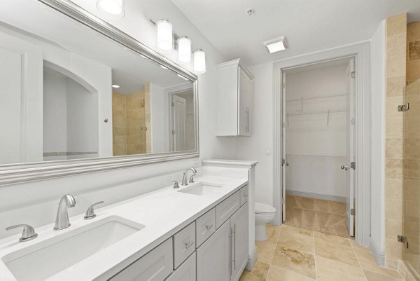 bathroom at Ashton South End Apartments