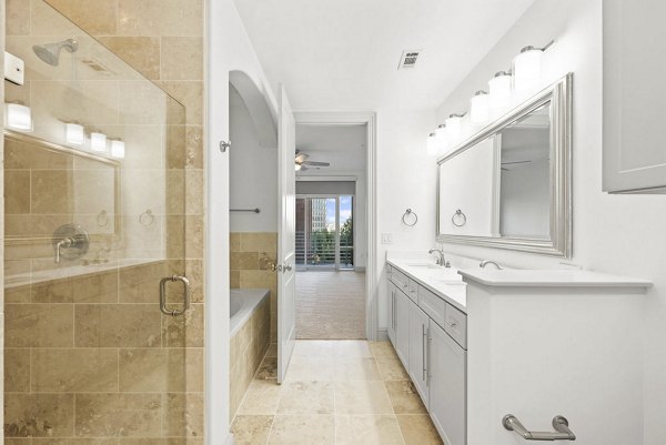 bathroom at Ashton South End Apartments