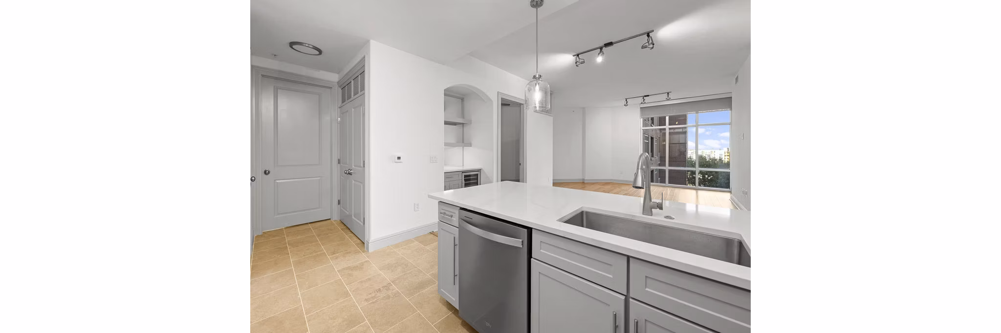 kitchen at Ashton South End Apartments