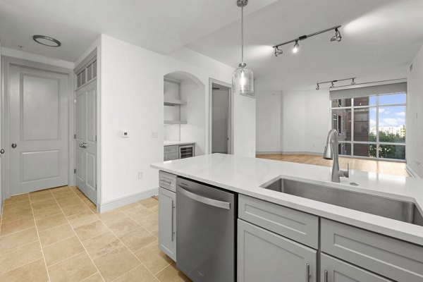 kitchen at Ashton South End Apartments