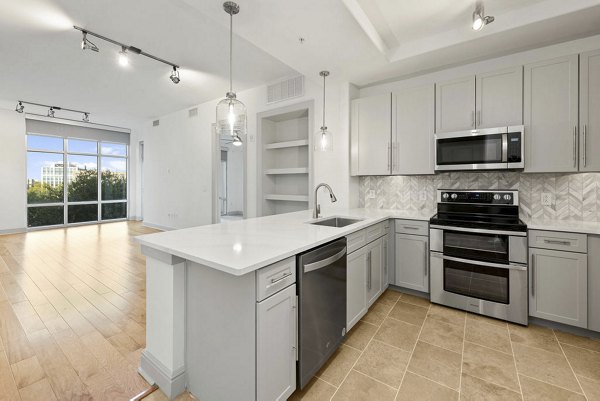 kitchen at Ashton South End Apartments
