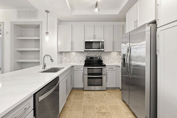 kitchen at Ashton South End Apartments