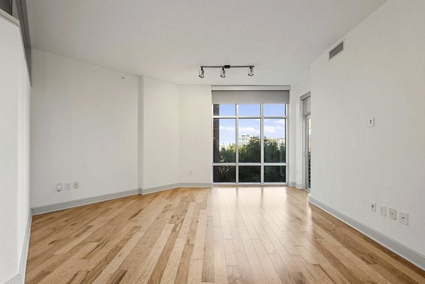 living room at Ashton South End Apartments
