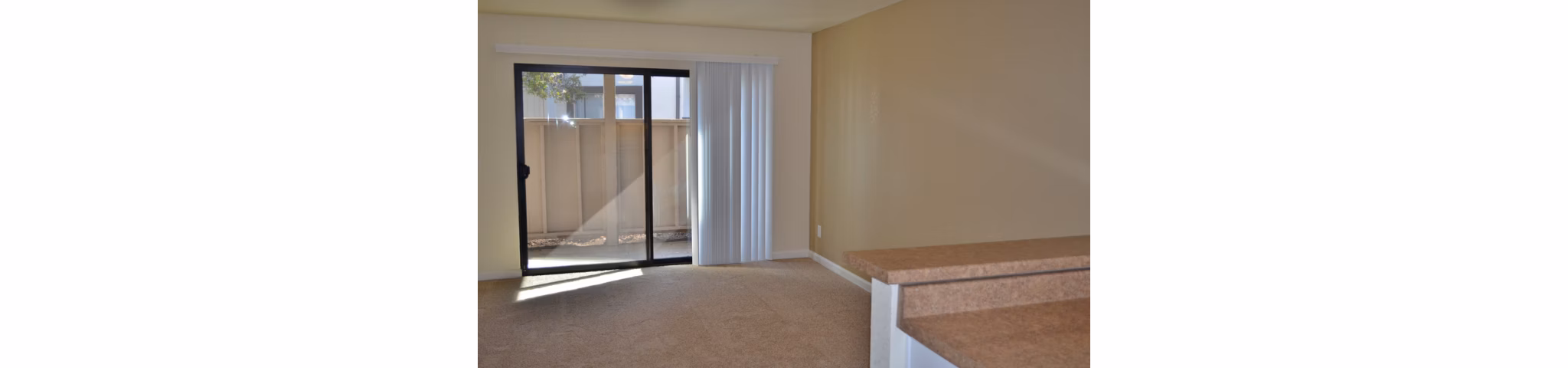 Spacious living room with modern decor and natural light at Shoreline Apartments