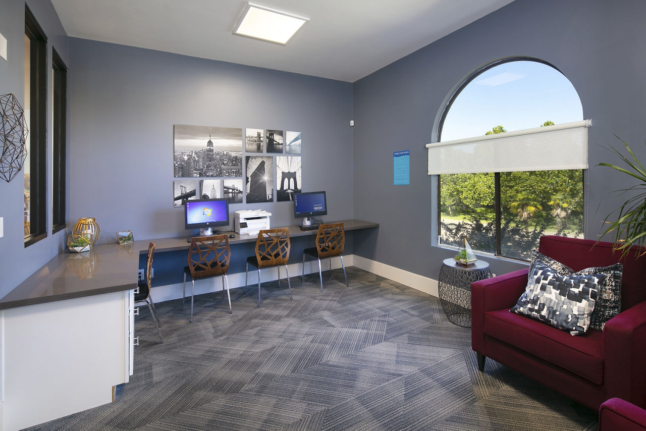 Work space at Waterscape Apartments