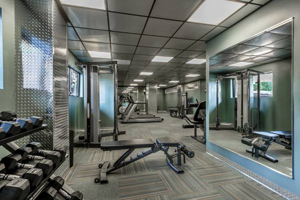 fitness room at The Summit Apartments