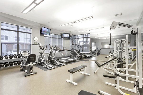fitness center at The Highlands at Morris Plains Apartments