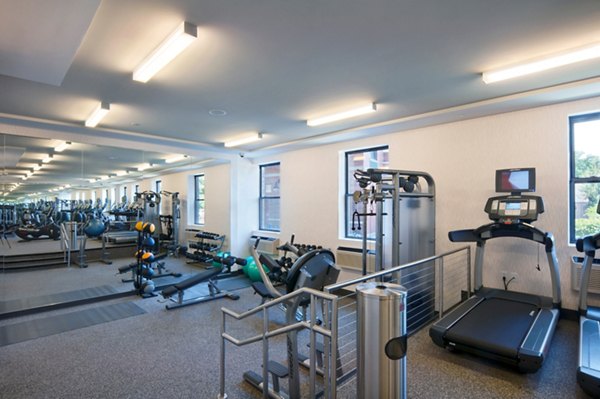 Fitness center featuring state-of-the-art equipment at Chancery Square Apartments