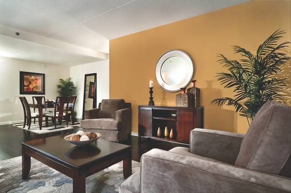 living room at Chancery Square Apartments