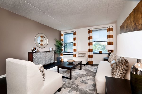 living room at Chancery Square Apartments