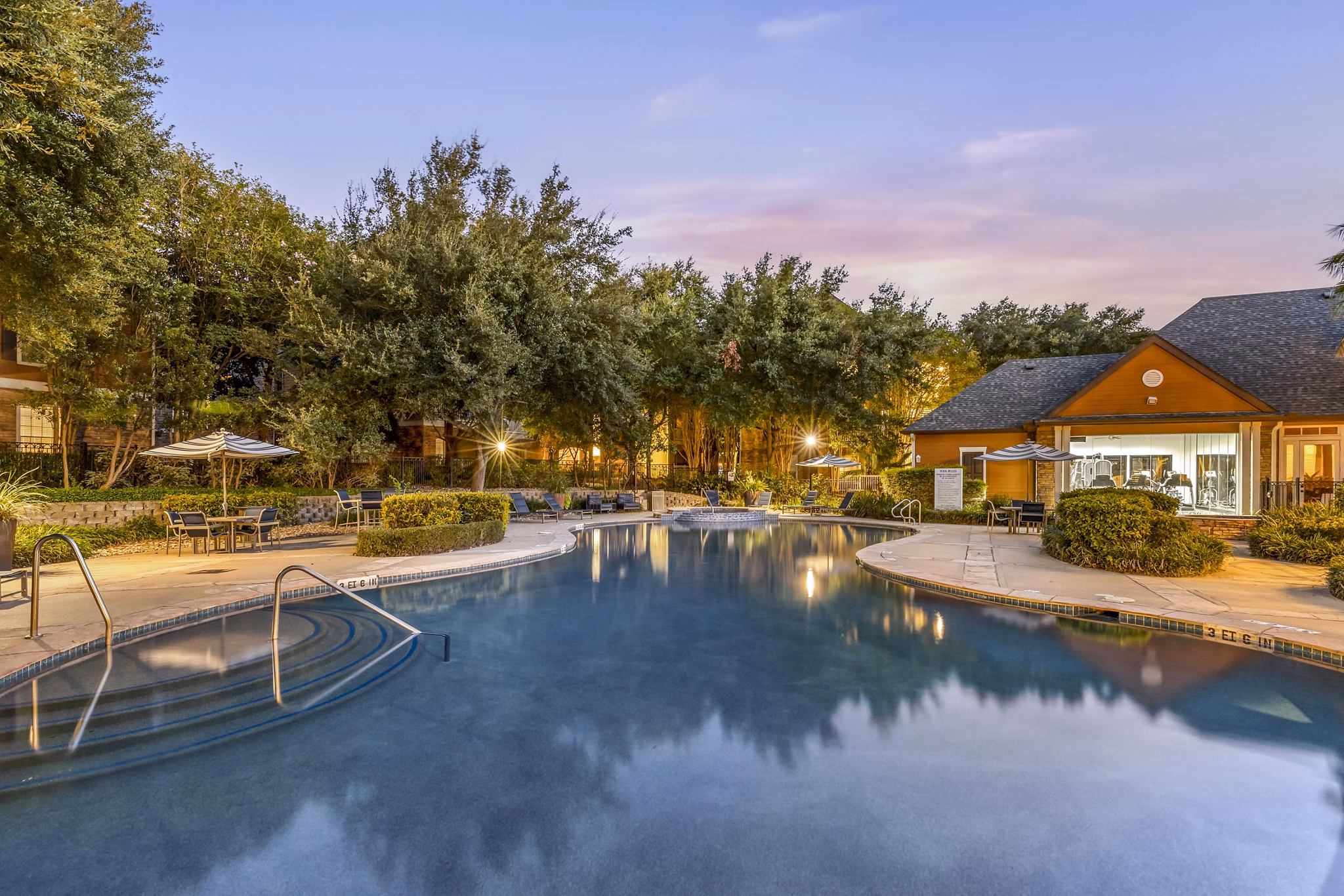 pool at Lantower Round Rock Apartments