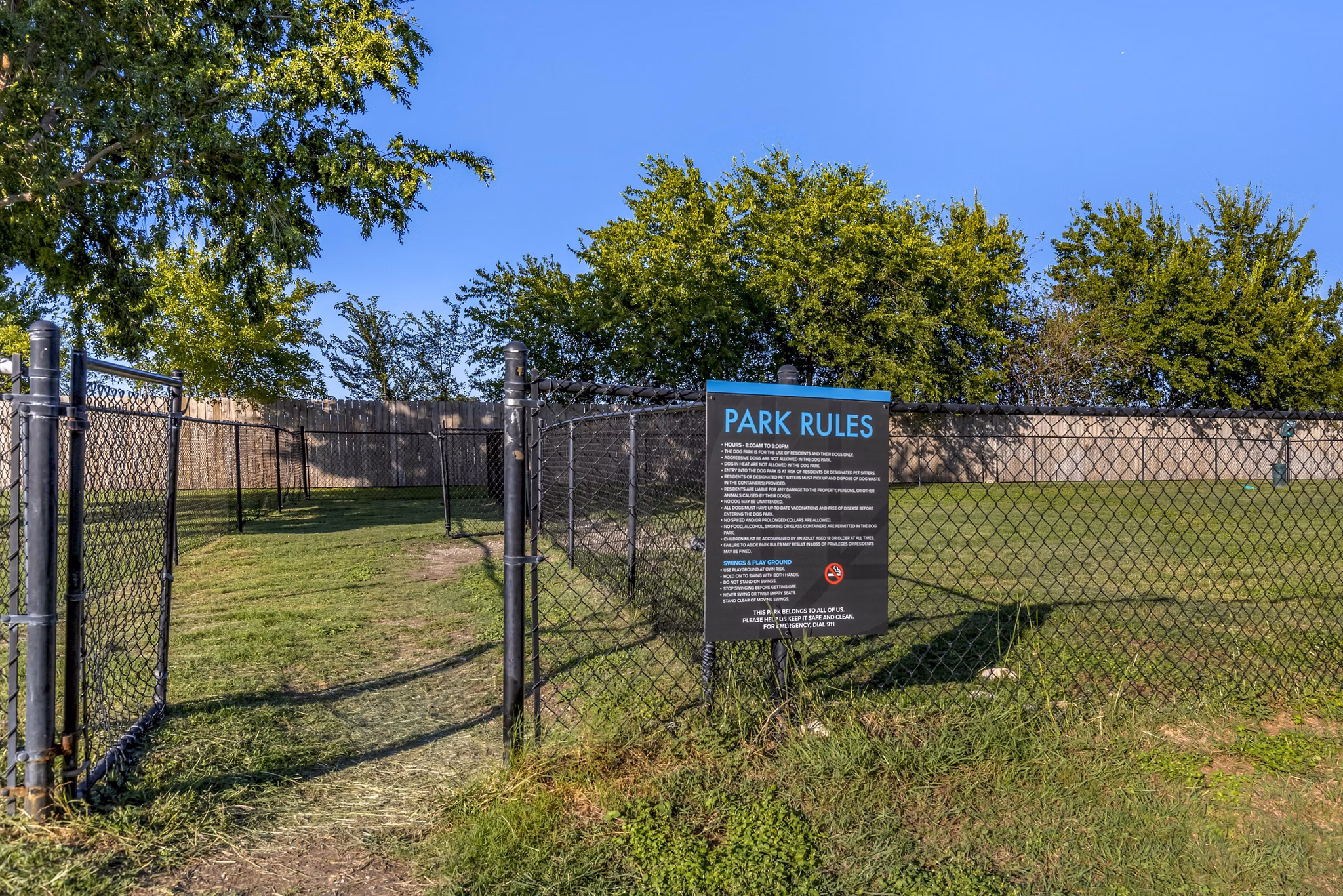 dog park at Lantower Round Rock Apartments