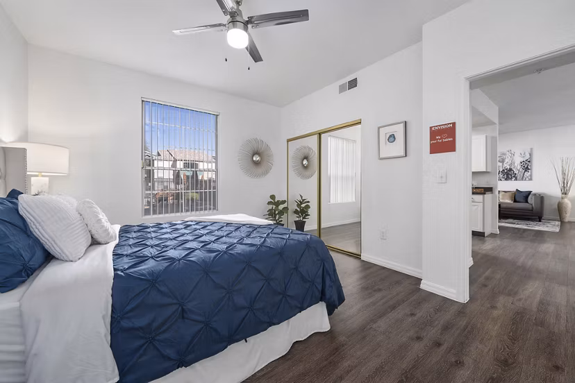bedroom at Envision Apartments