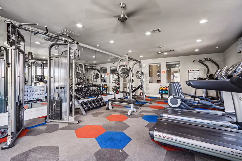 fitness center at Envision Apartments